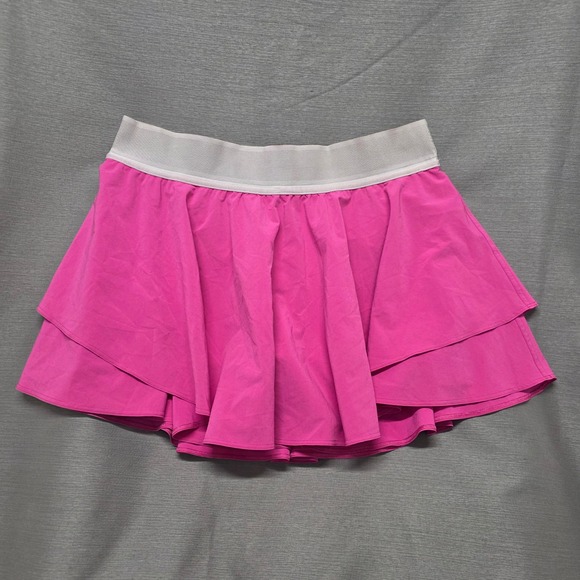 lululemon athletica Pants - Lululemon Court Rival‎ High-Rise Skirt Pink Tiered Tennis Skort Size 10 Reg